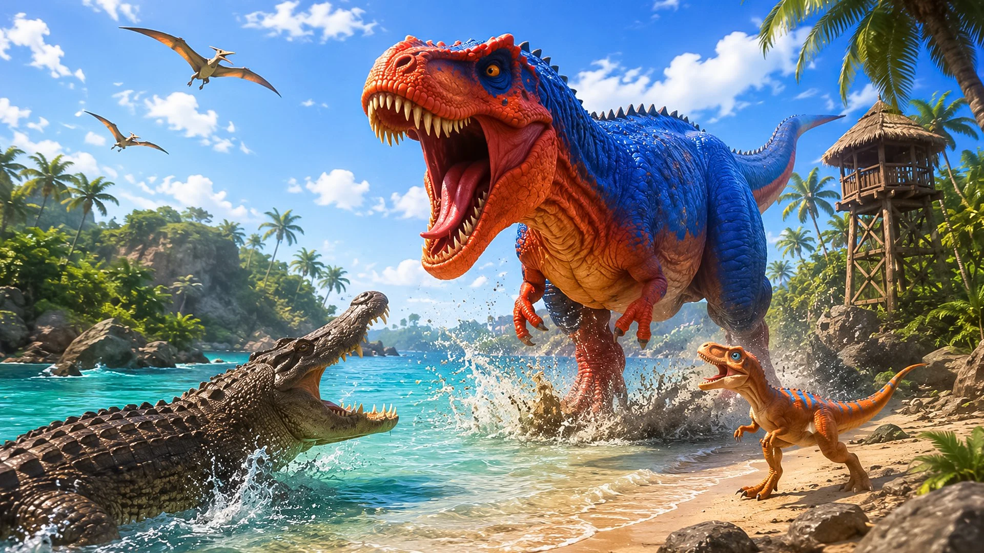 Dino Family Adventure 3D screenshot